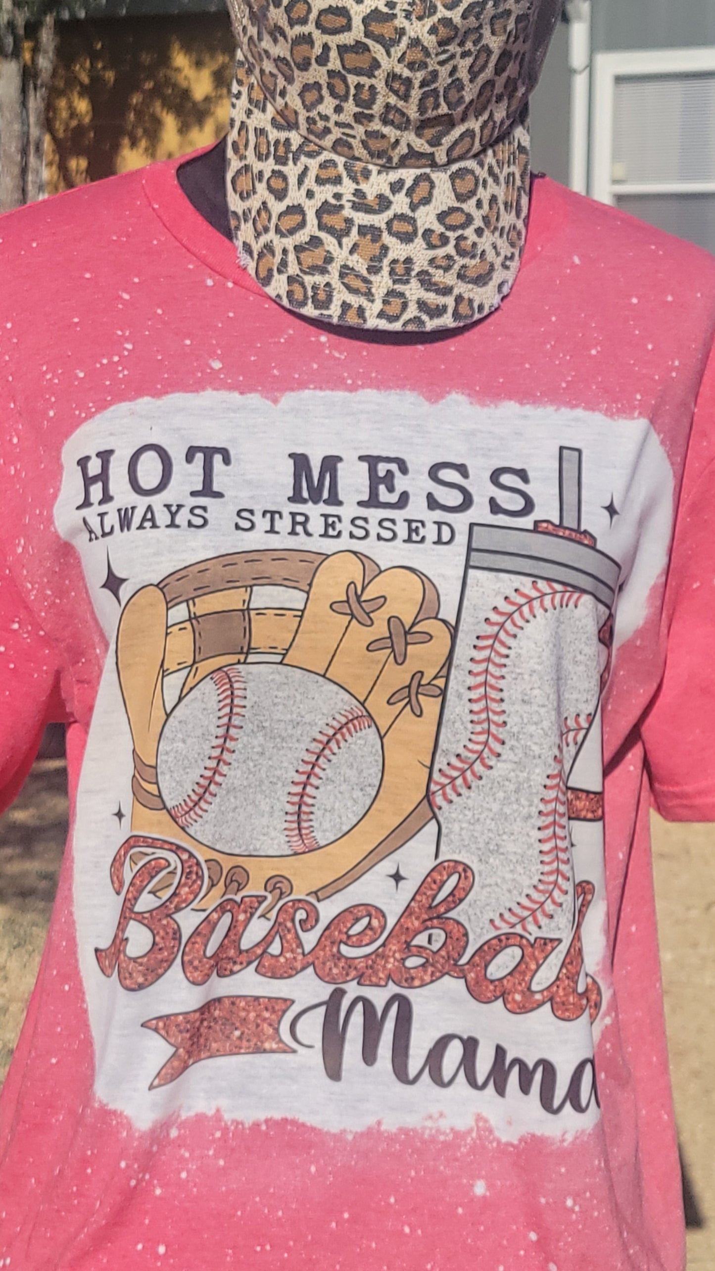 Hot Mess Baseball Mama